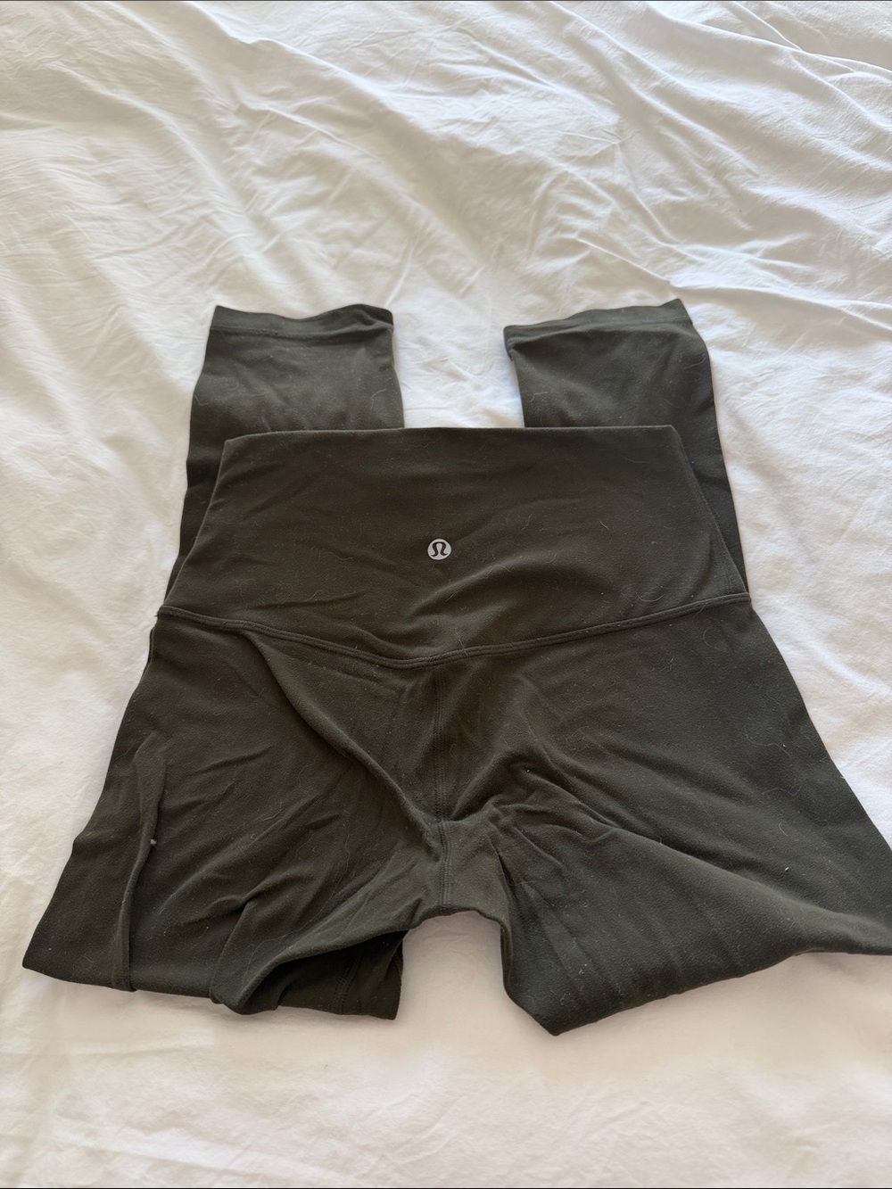 lululemon athletica align crop Olive Green High-Rise Leggings